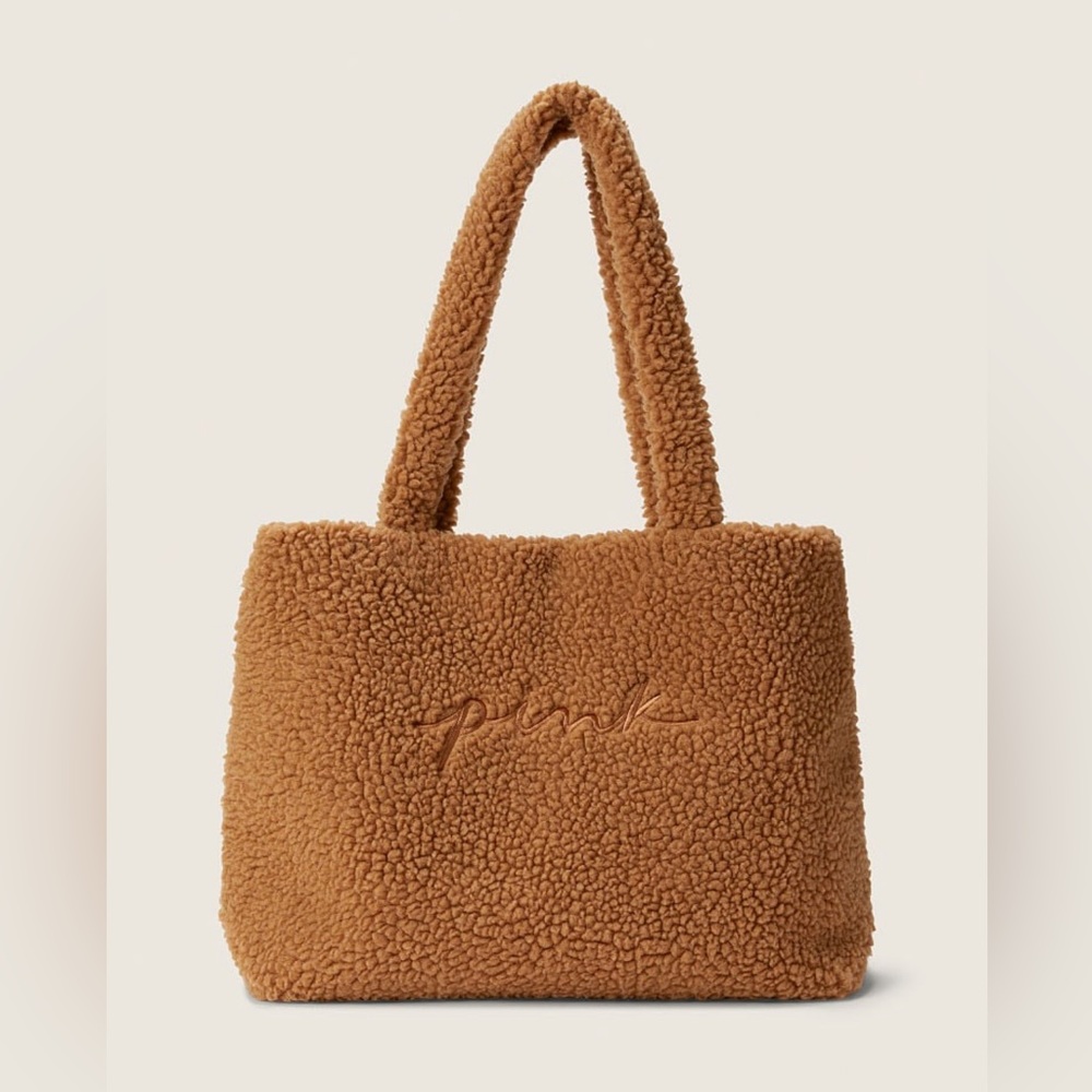 NWT New Victoria’s Secret Pink Cozy Plush Tote Bag